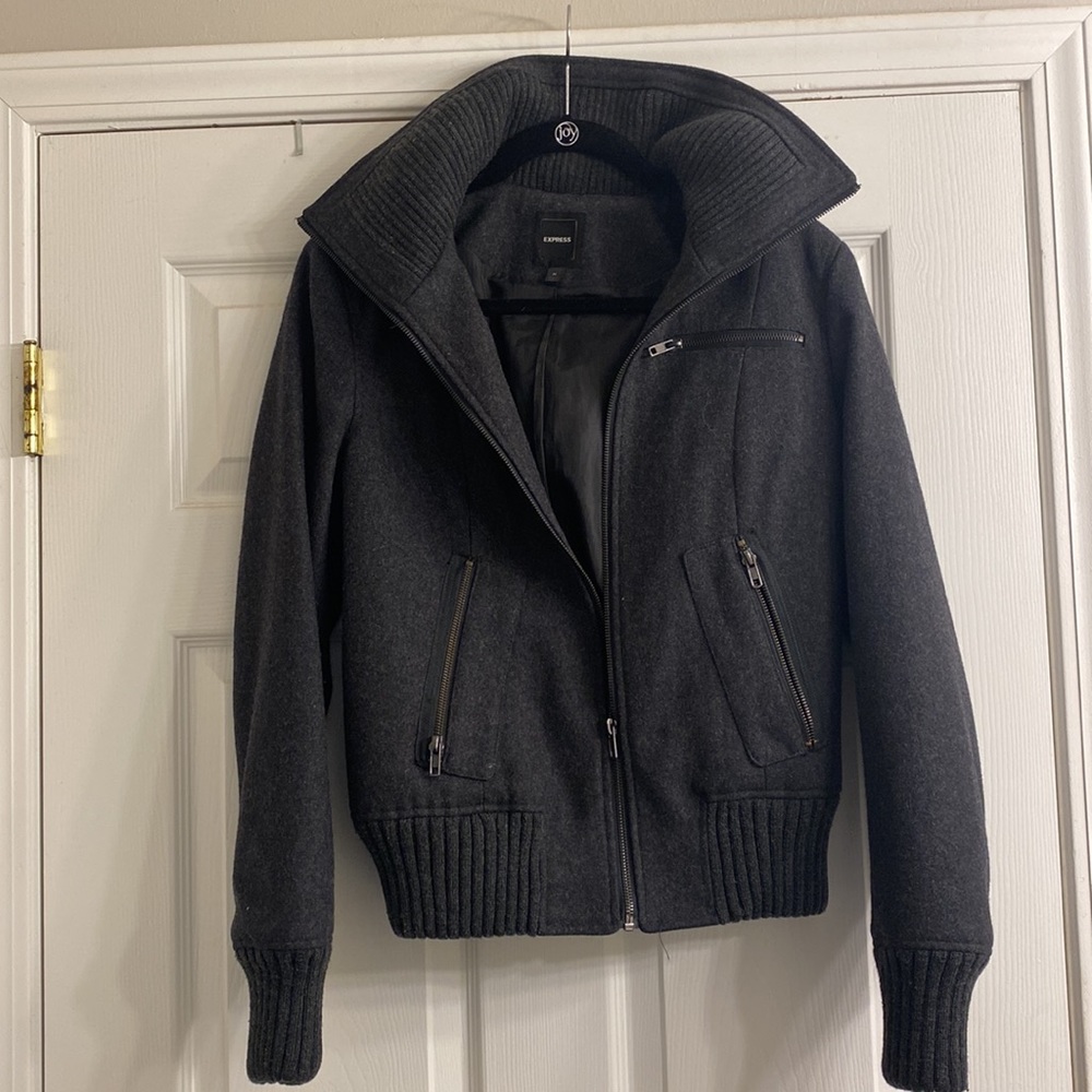 Grey Wool Jacket - image 4